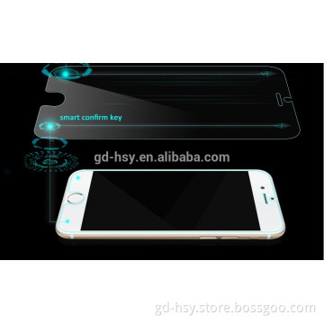 HUYSHE 2016 best selling for apple iphone 6 smart key tempered glass screen protector back touch and confirm touch